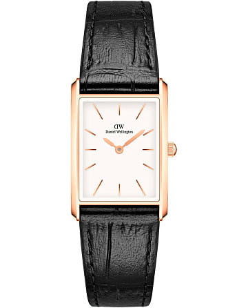 Daniel Wellington Bound Black Crocodile Rose Gold DW00100693